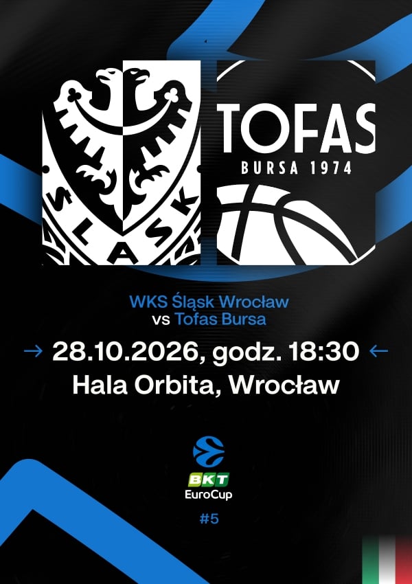 Bilety WKS Śląsk Wrocław vs Tofas Bursa
