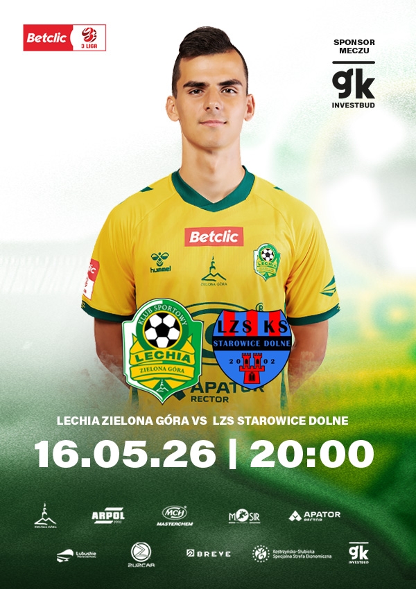 Bilety KS Lechia Zielona Góra vs LZS Starowice Dolne