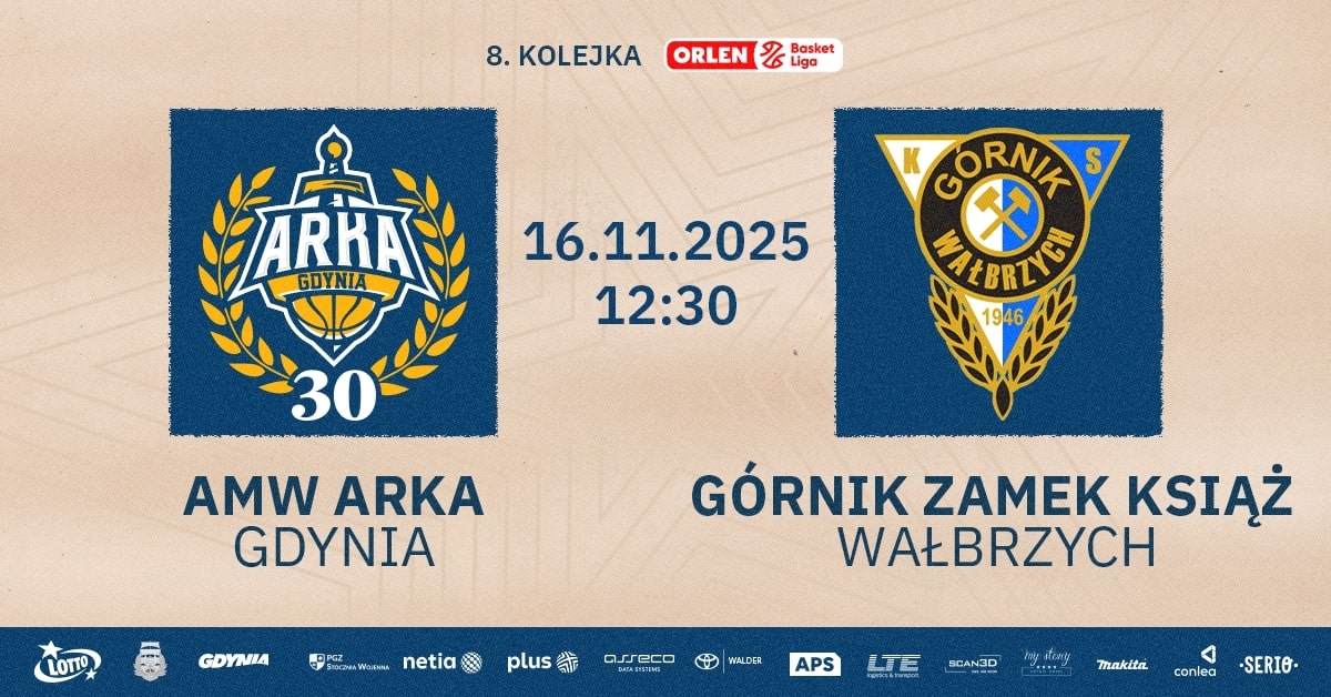 AMW Arka Gdynia vs Górnik Zamek Książ Wałbrzych